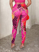SXY Snakeskin & Chain Print High Waist Leggings